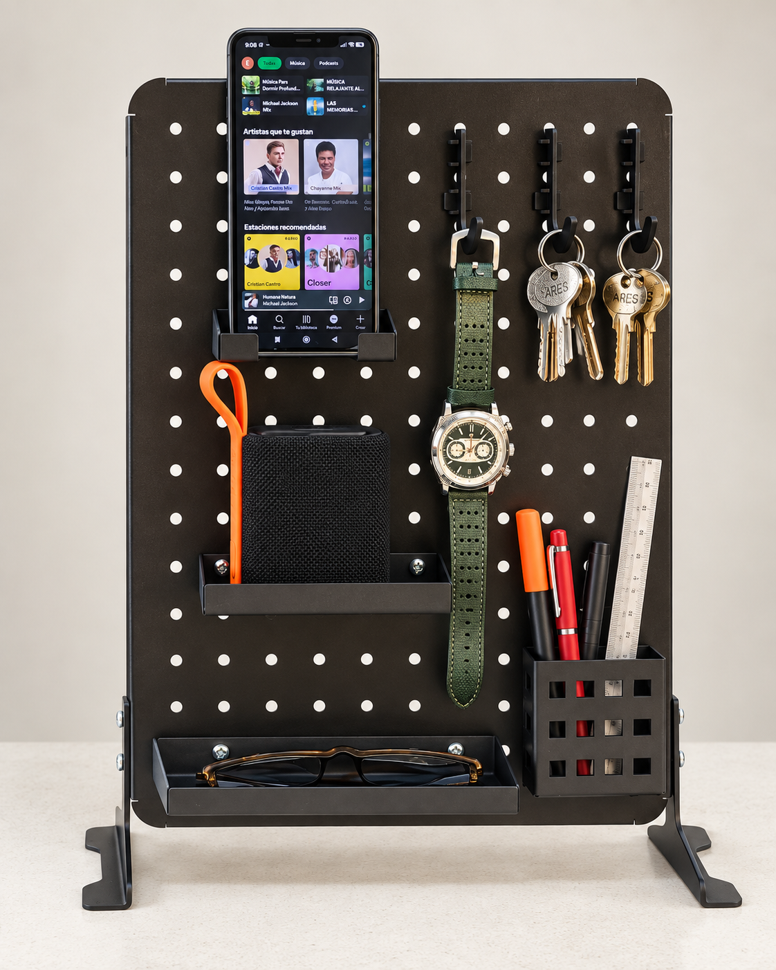 PEGBOARD GARMISCH para organizar objetos de escritorio